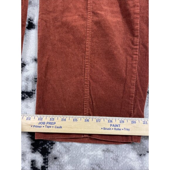Knox Rose Corduroy Jeans Womens Size 10 Rustic Orange Wide Leg Stretch - Picture 8 of 16